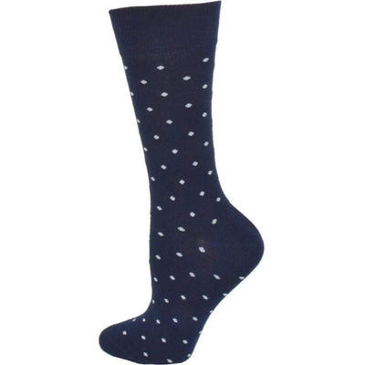 Combed Cotton Pin Dot Crew Casual Women's 3 Pr. Pack Socks