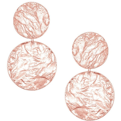 Large disc statement earrings