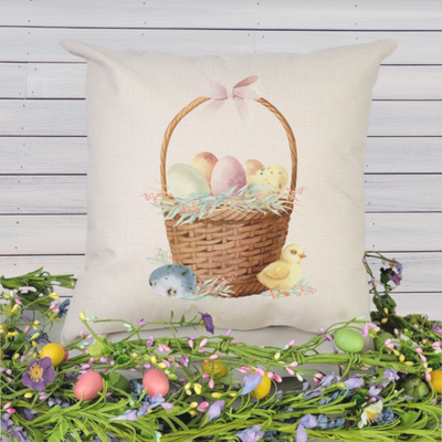 Egg Basket Pillow Cover