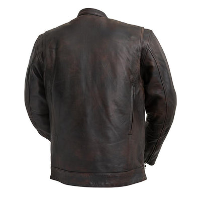 The Raider - Men's Motorcycle Leather Jacket (Copper)