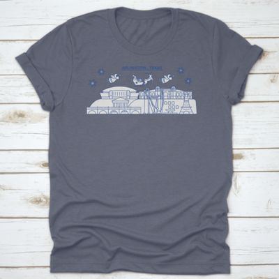 Usa Texas Arlington Winter City Skyline Merry Christmas And Happy New