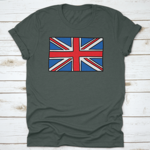 Uk Doodle Flag United Kingdom Shirt
