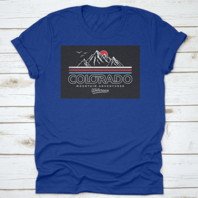 Mountain Illustration, Outdoor Adventure. Vector Graphics For T Shirt