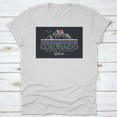 Mountain Illustration, Outdoor Adventure. Vector Graphics For T Shirt