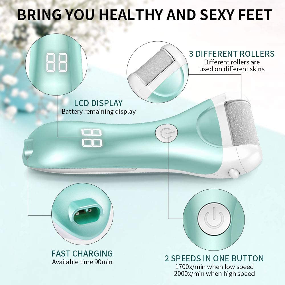 Charged Electric Foot File for Heels Grinding Pedicure Tools