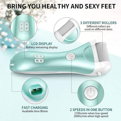 Charged Electric Foot File for Heels Grinding Pedicure Tools