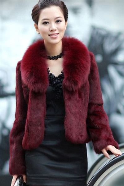 High Quality Winter Warm Fluffy Faux Fur Coats Jackets Women Furry