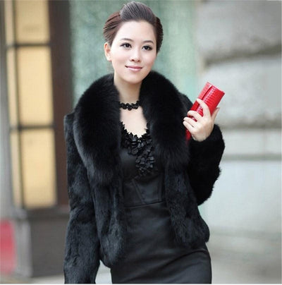 High Quality Winter Warm Fluffy Faux Fur Coats Jackets Women Furry