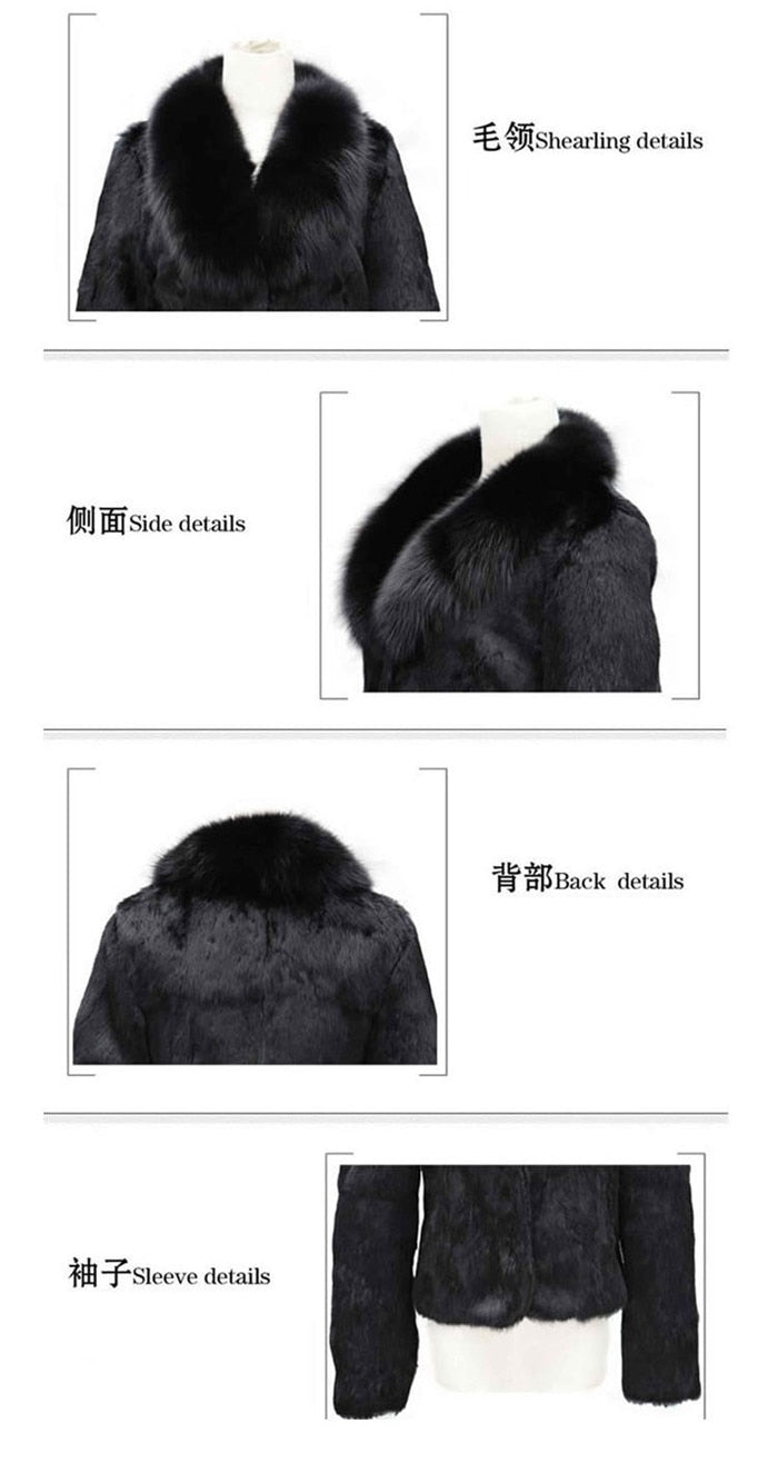 High Quality Winter Warm Fluffy Faux Fur Coats Jackets Women Furry