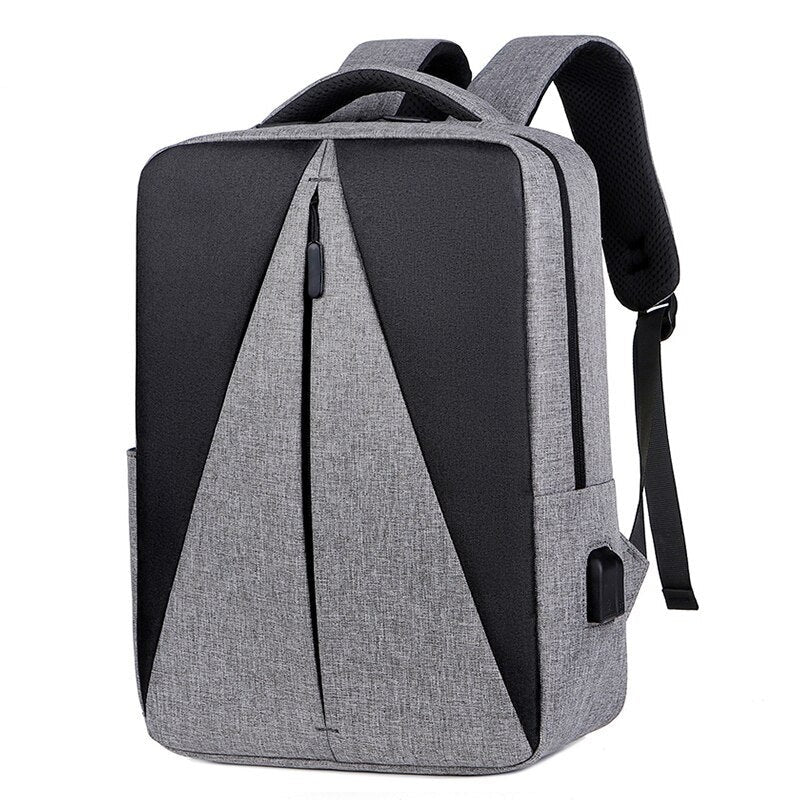 Mens Waterproof Oxford Cloth Backpacks Multifunctional USB Charging