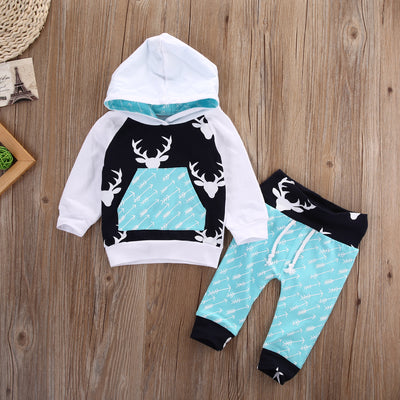 Hot Blue Arrows Reindeer Newborn Toddler Kids