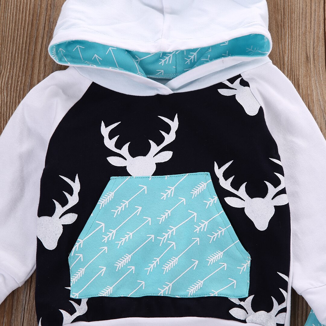 Hot Blue Arrows Reindeer Newborn Toddler Kids