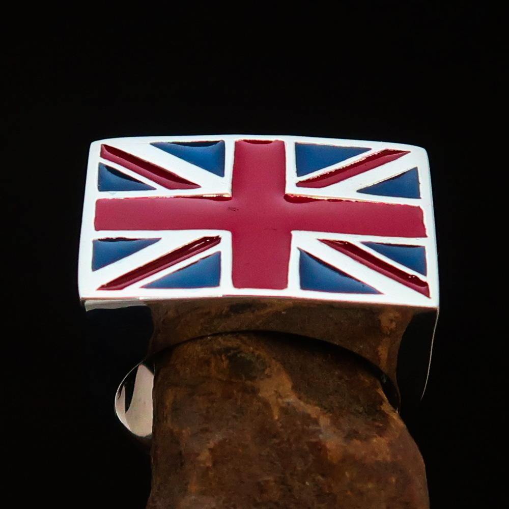 Perfectly crafted Men's Union Jack Flag Ring UK Great Britain -