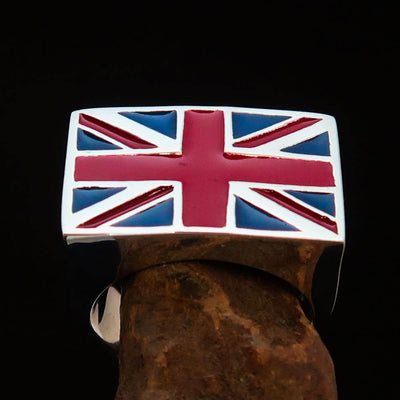 Perfectly crafted Men's Union Jack Flag Ring UK Great Britain -