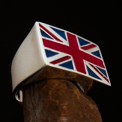 Perfectly crafted Men's Union Jack Flag Ring UK Great Britain -