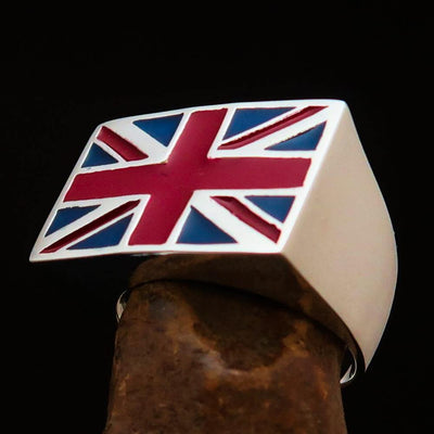 Perfectly crafted Men's Union Jack Flag Ring UK Great Britain -