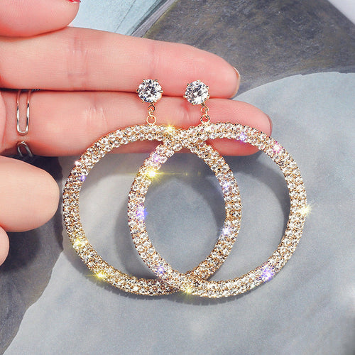 Diamond Hoop Earrings