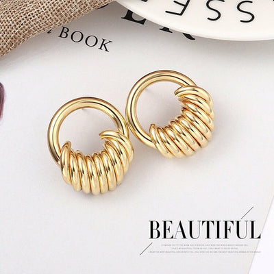 String ring earrings