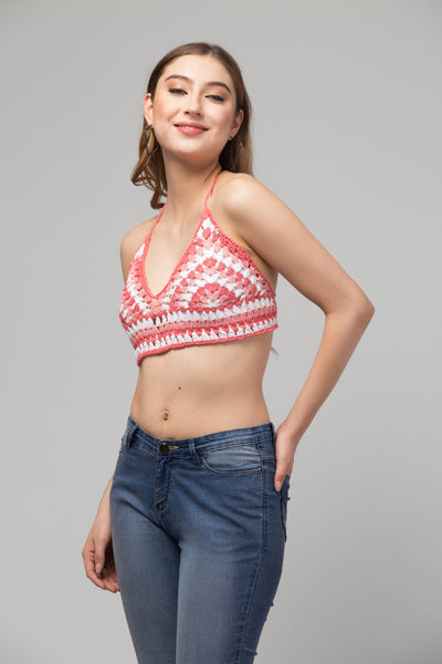 Rose Crop Top-Bralette