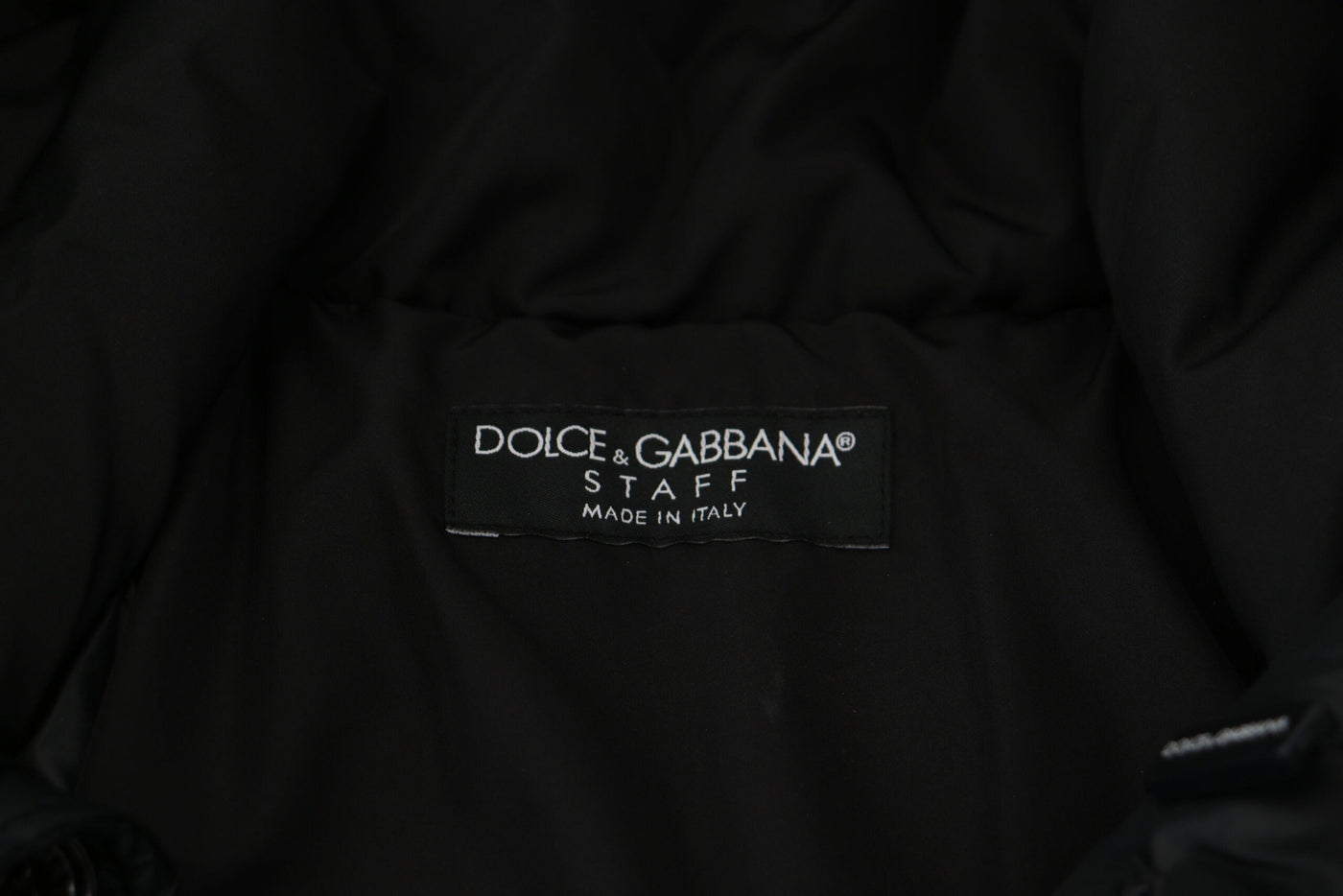 Dolce & Gabbana Black Polyester Hooded Parka Coat Winter Jacket