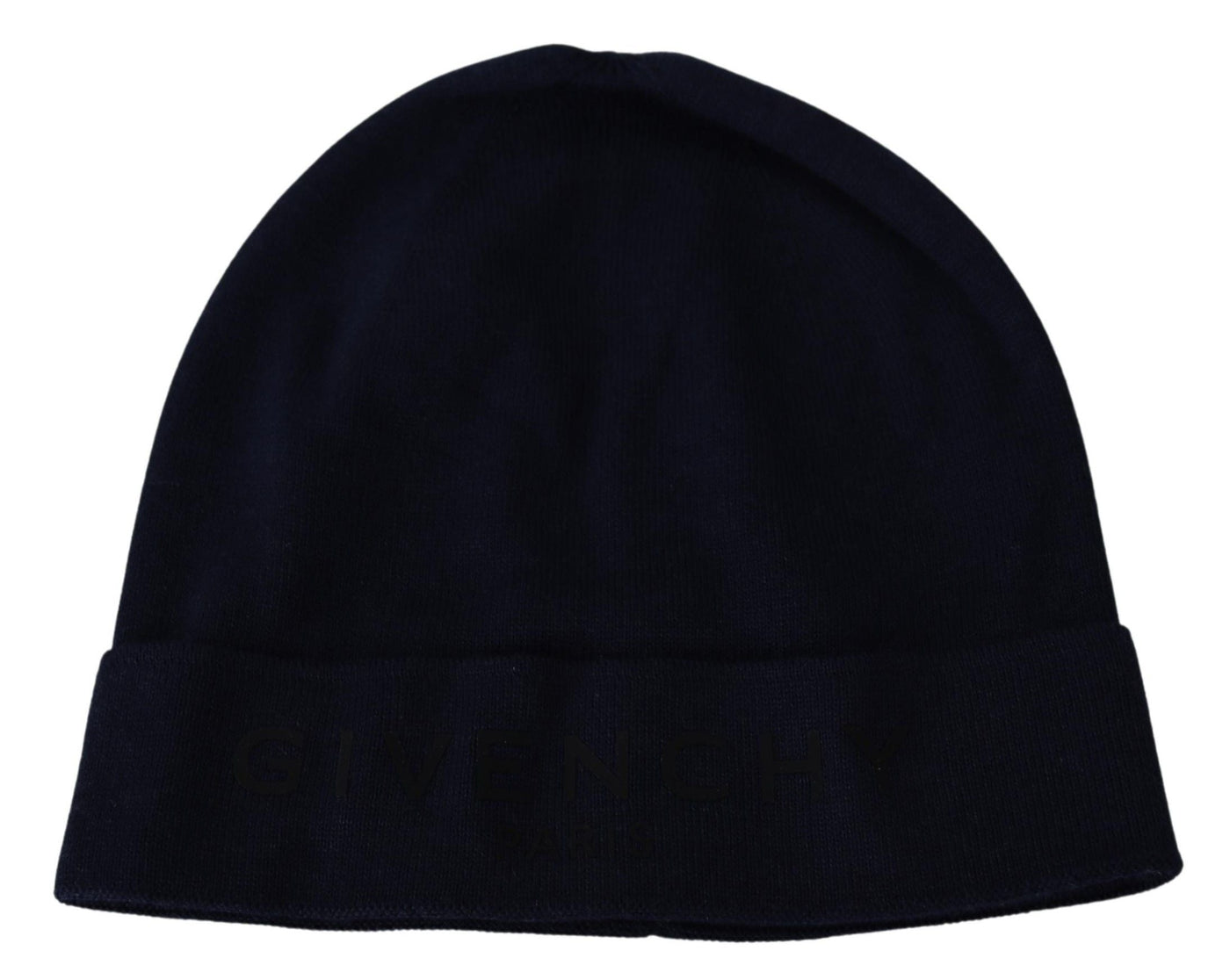 Givenchy Blue Cotton Cashmere Beanie Winter Hat