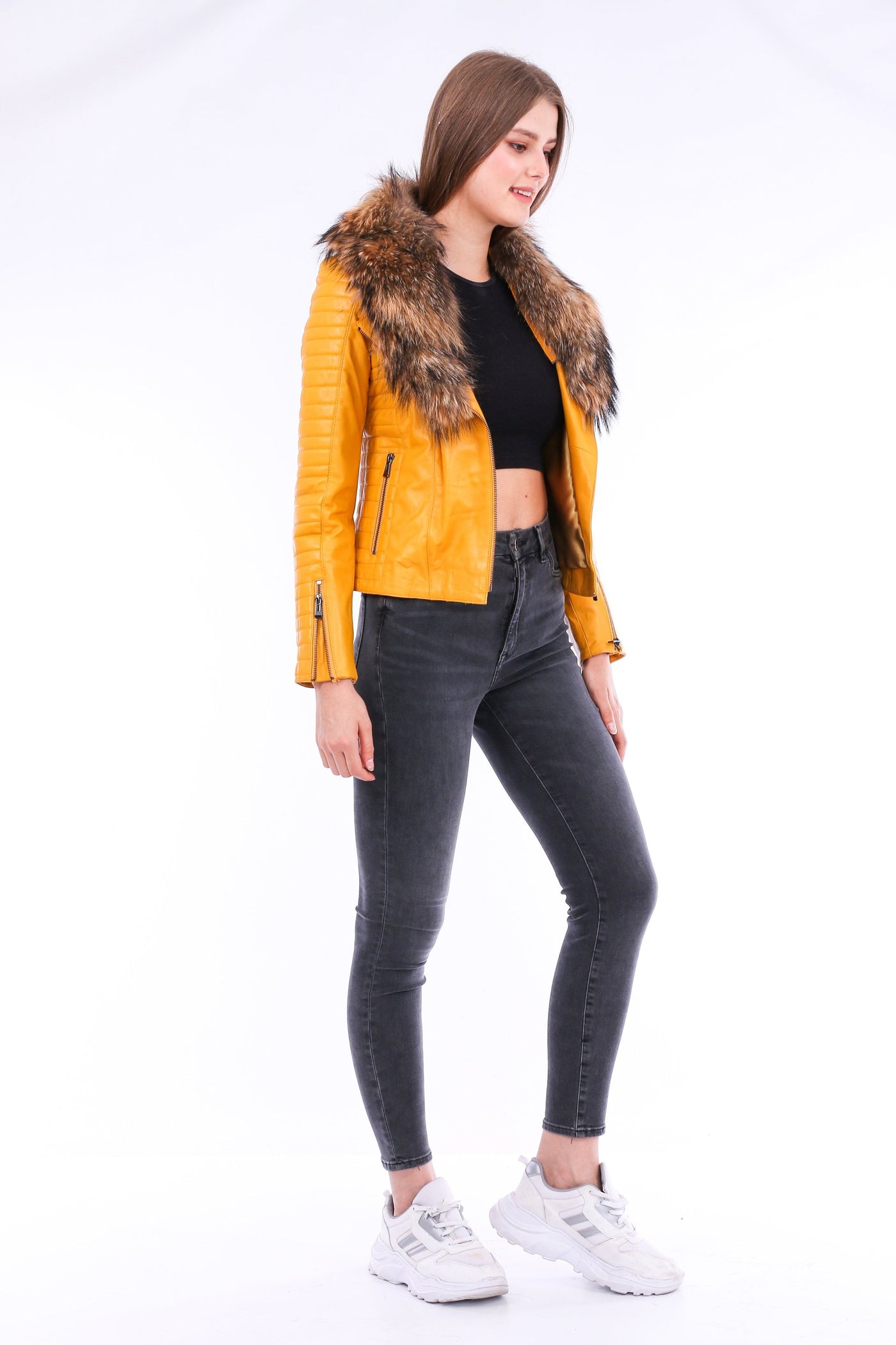 Cana Leather Biker Jacket