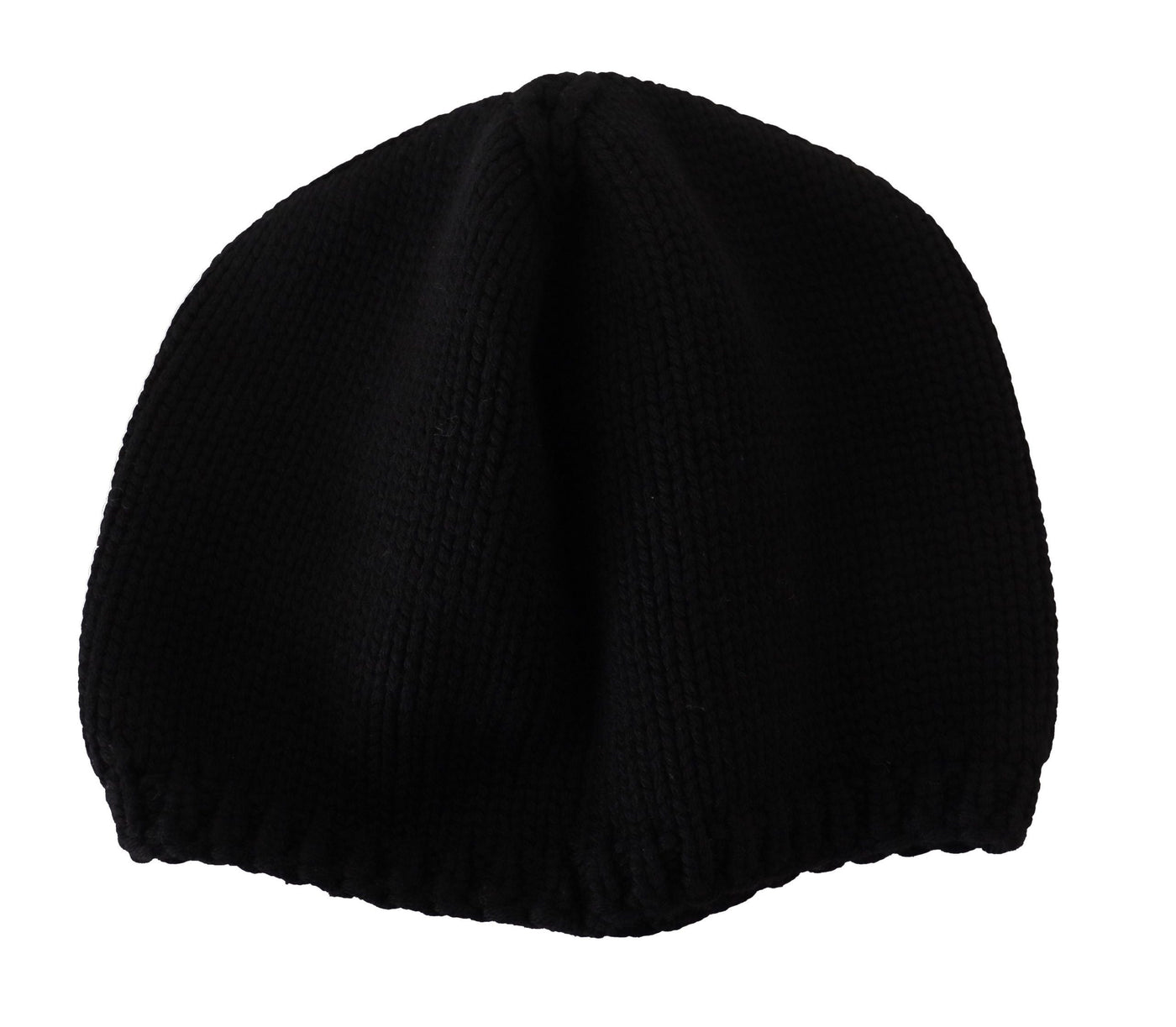 Dolce & Gabbana Black Virgin Wool Knitted Women Winter Beanie Hat