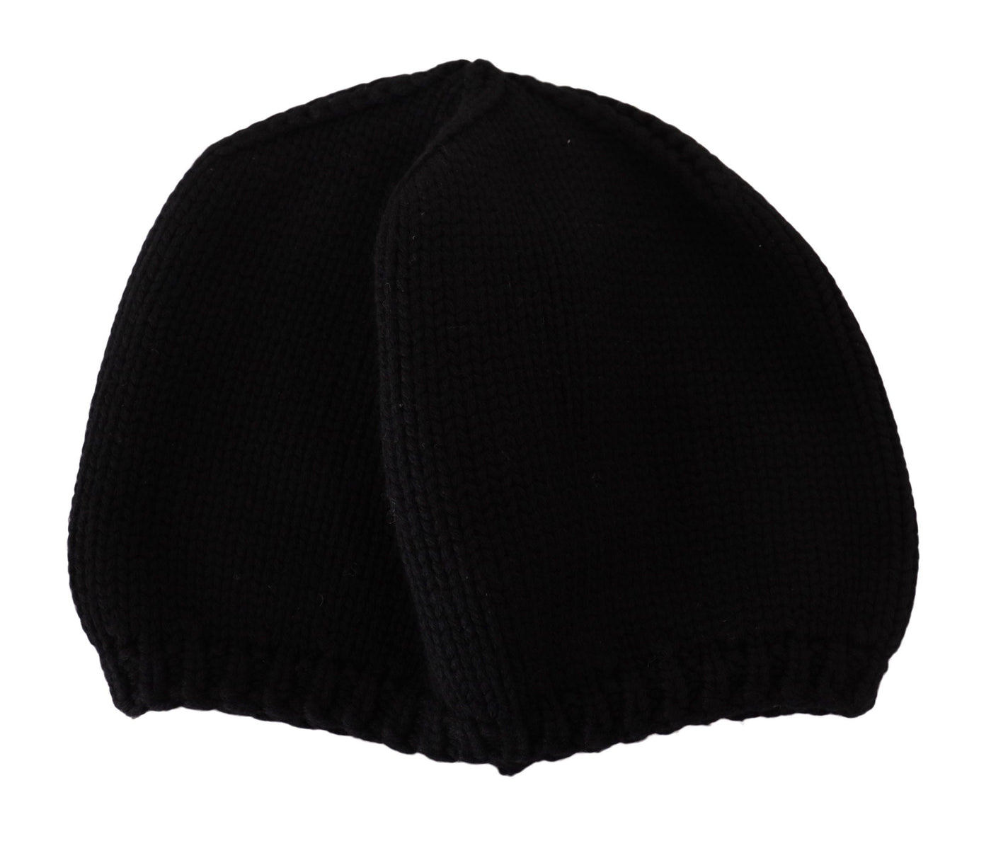 Dolce & Gabbana Black Virgin Wool Knitted Women Winter Beanie Hat