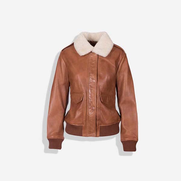 Amanda Bomber Jacket, Chestnut