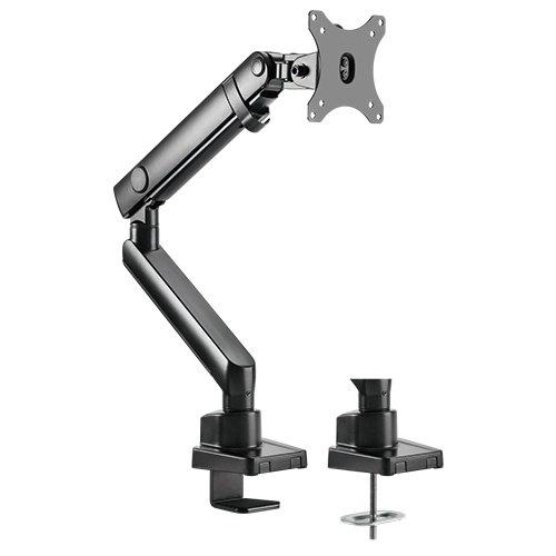 Brateck Single Monitor Aluminium Slim Mechanical Spring Monitor Arm