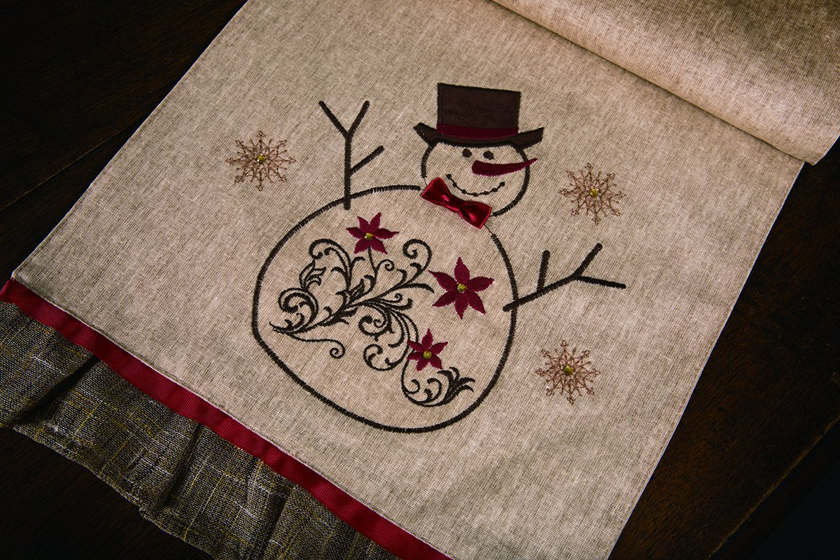 ML14899 Snowman Table Runner, 13''x72''