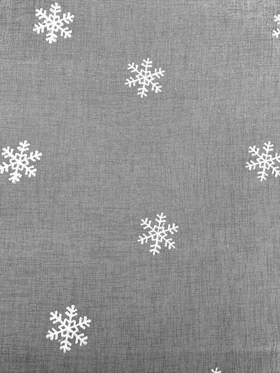 ML19032 Falling Snowflake Sheer Curtain