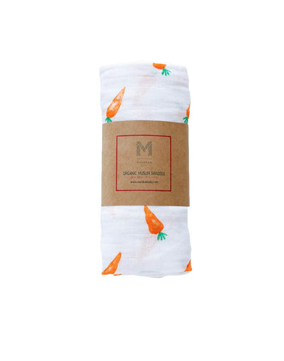 ORGANIC SWADDLE - CARROT