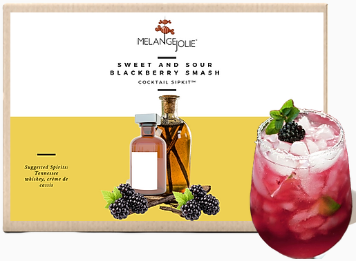 Mélange Jolie Sweet and Sour Blackberry Smash Cocktail SipKit™ (Case