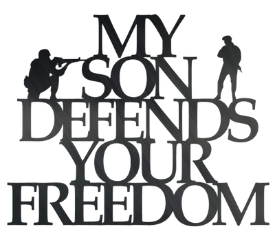 My Son Defends - Metal Wall Art