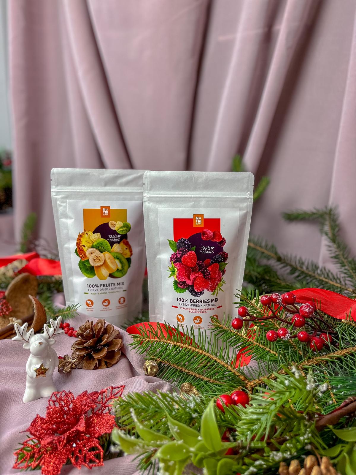 Gift Set, Freeze dried Berries Mix + Fruit Mix