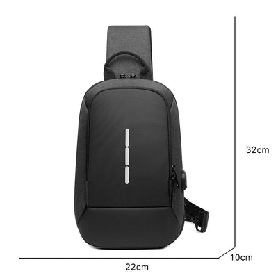 Business Crossbody Backpack For Men Multi-function Waterproof Bags