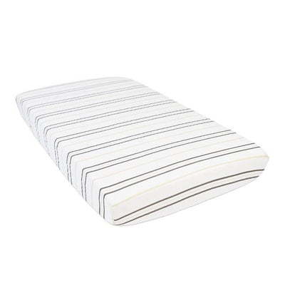 Grey Stripe Crib Sheet