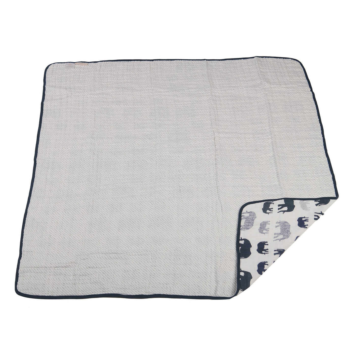 Blue Elephants and Spotted Wave Newcastle Blanket