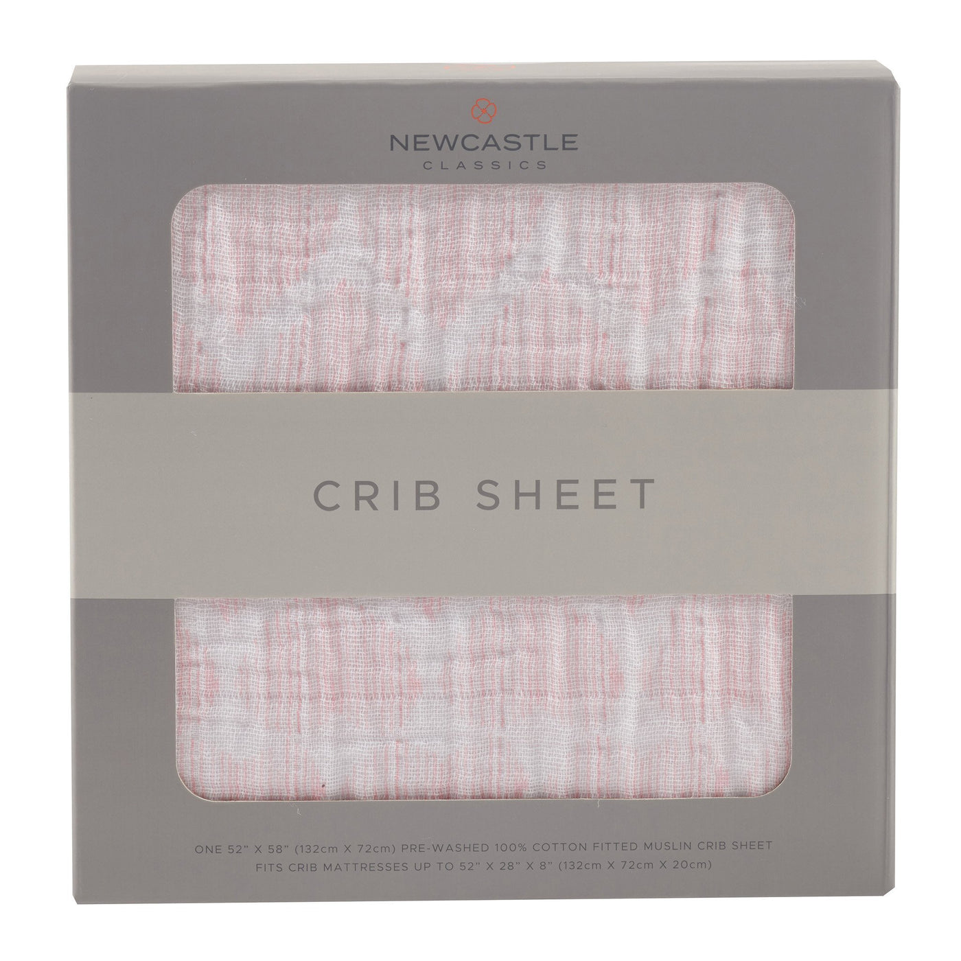 Matchstick Hearts Crib Sheet