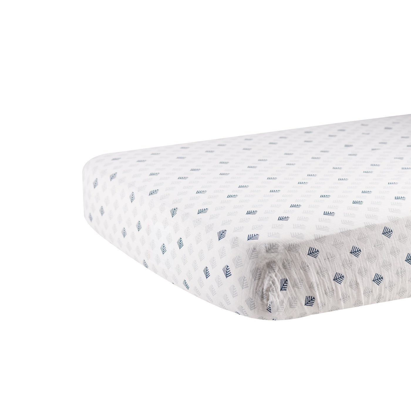 Glacier Branch Cotton Muslin Crib Sheet