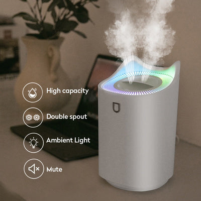 Humidifier Home 3L Air Ultrasonic Essential Oil Aroma Diffuser Double