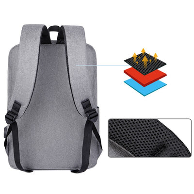 Men's Backpack Multifunction USB Charging Bag For Laptop Large