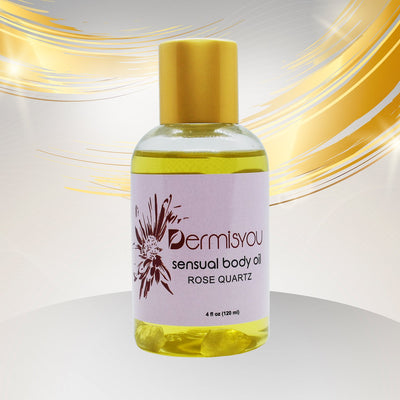 Cupid Moisture Body Oil with Rose Quartz Crystals
