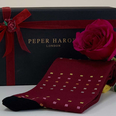 Square Polka Men's Socks - Winter