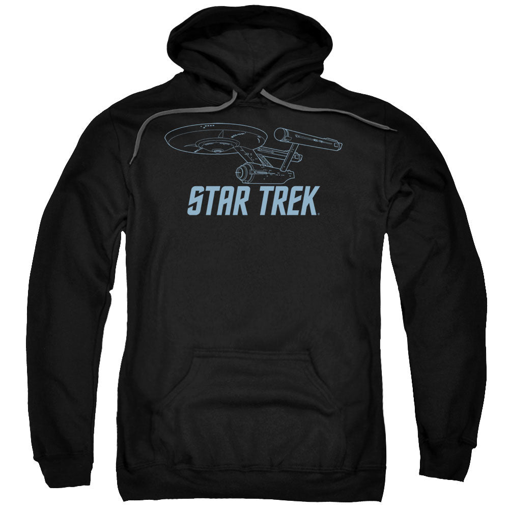 Trevco CBS743-AFTH-7 Star Trek & Enterprise Outline Adult Cotton & Pol