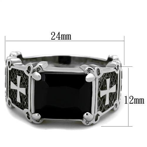 TK2055 - High polished (no plating) Stainless Steel Ring with