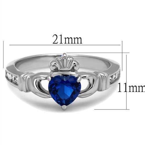 TK2093 - High polished (no plating) Stainless Steel Ring with