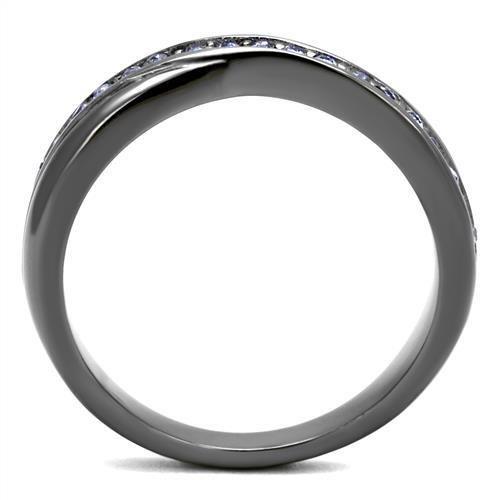 TK2750 - IP Light Black  (IP Gun) Stainless Steel Ring with Top Grade