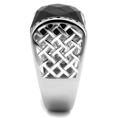 TK3016 - High polished (no plating) Stainless Steel Ring with